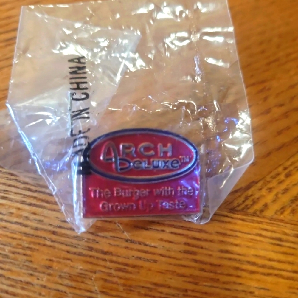 Vintage McDonald’s Arch Deluxe Enamel Lapel Pin Brand New